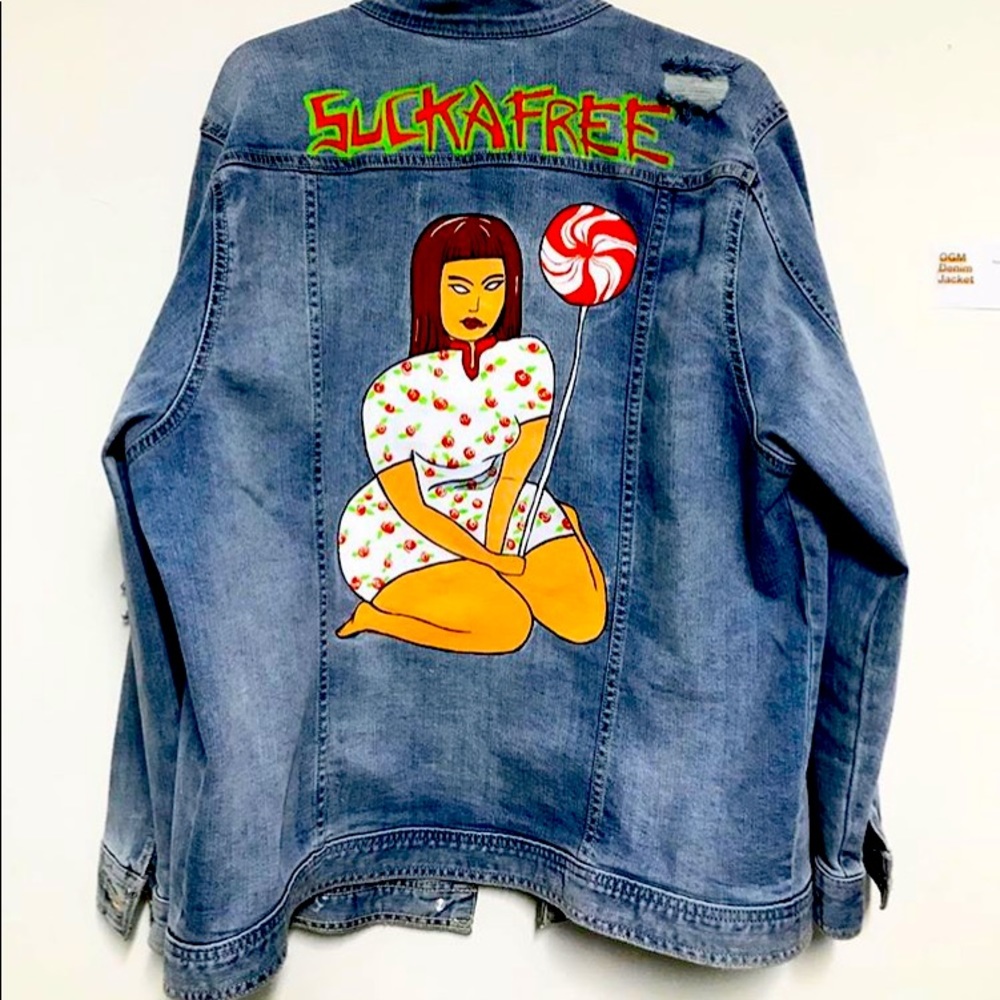 Custom Painted Denim Jacket